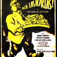 “Acá las tortas”, cartel cinematográfico, 1951.<br />
